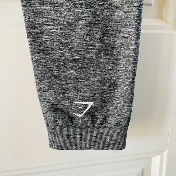 Gymshark Heather Gray Activewear Athletic Workout Leggings | Medium - Picture 2 of 6